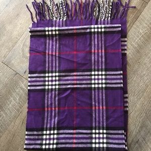 Purple Plaid scarf